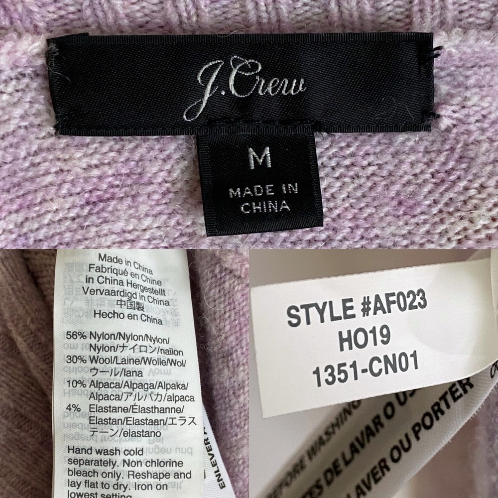J.Crew Turtleneck Sweater in Supersoft Yarn in Lilac Size Medium - Picture 7 of 7